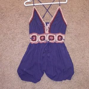 Crochet Boho Romper